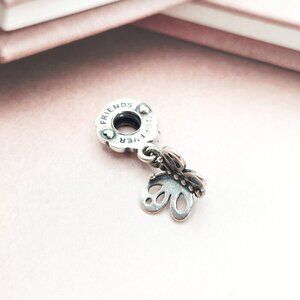 Pandora Best Friends Butterfly Dangle 925 Sterling Silver LEFT Charm Authentic